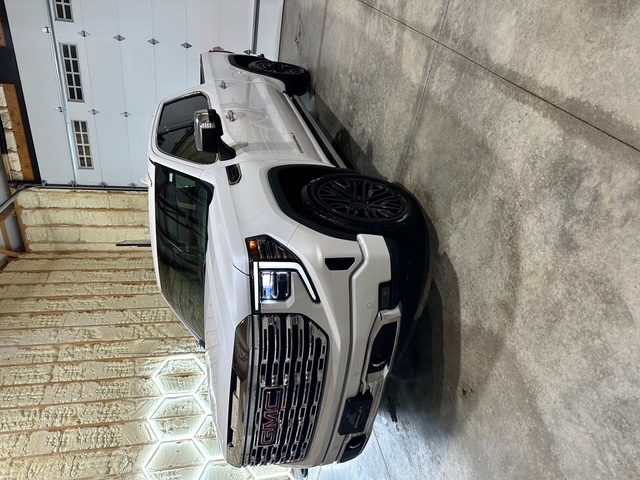 White GMC pickup at ABR Exclusives